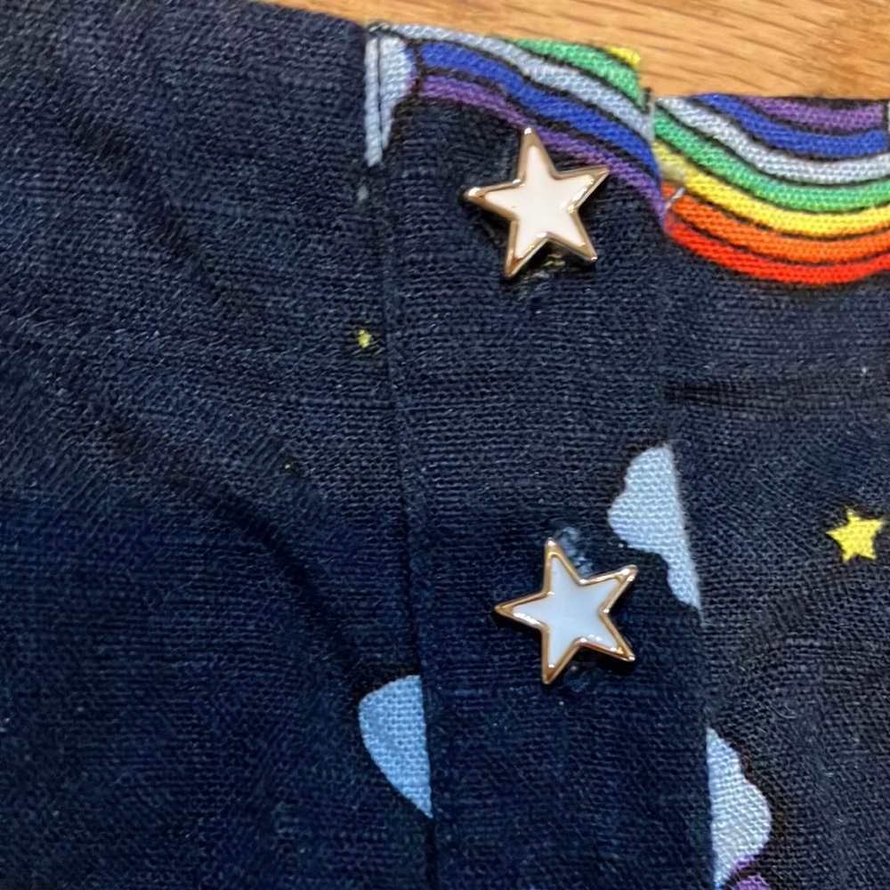 COPY - COPY - ModCloth rainbow unicorn moon clouds stars top - Picture 6 of 8